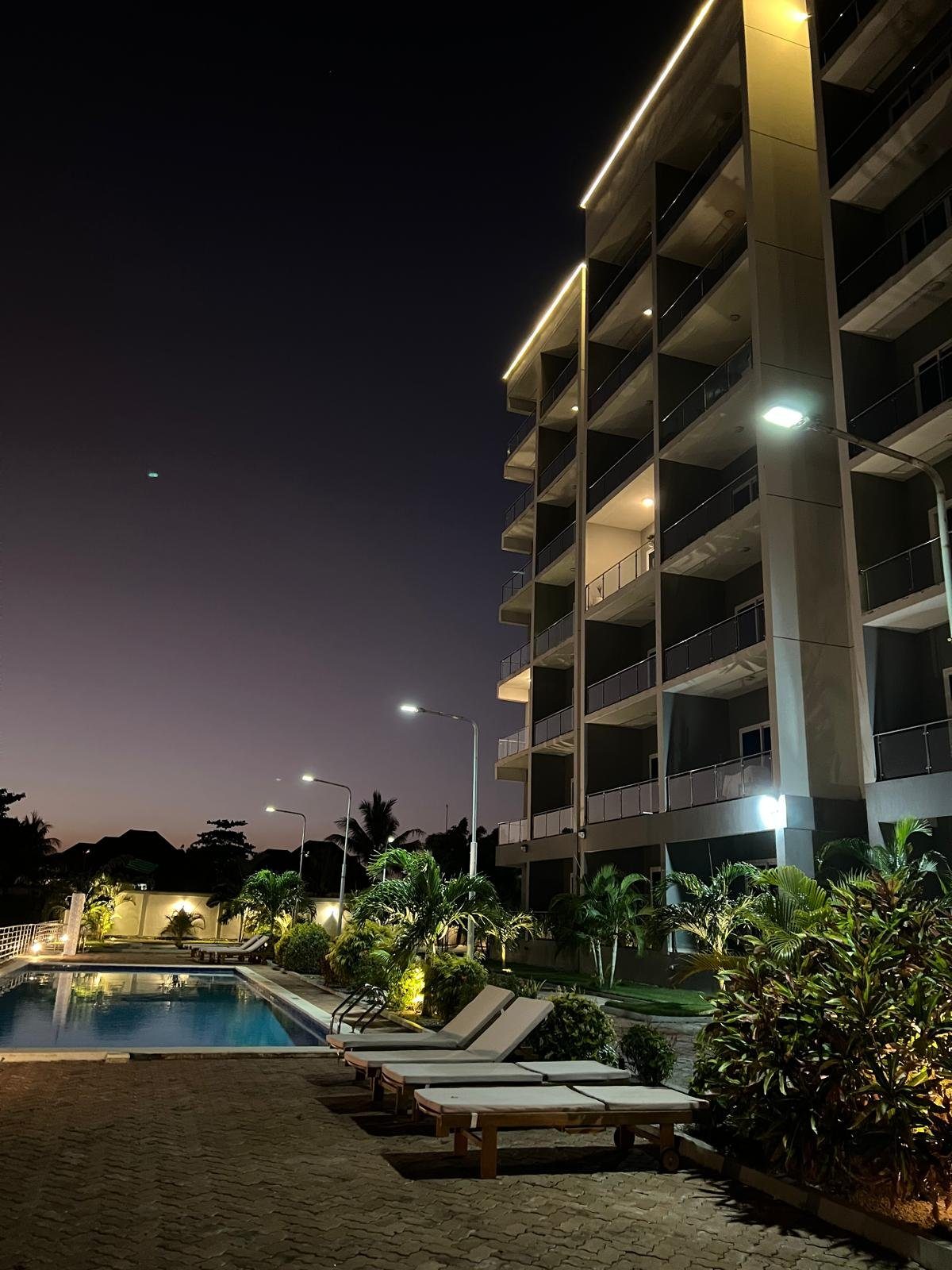 Pool — evening